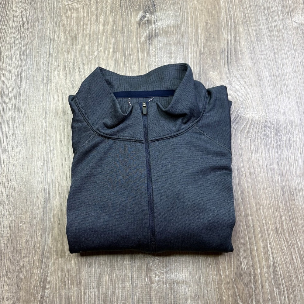 Patagonia Mens Blue Midweight 1/4 Zip Capilene Base Layer Pullover Top Size XL